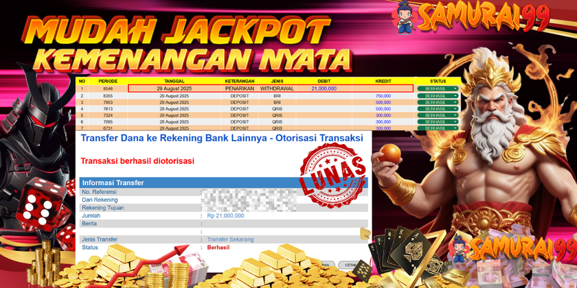 MAXWIN DI SAMURAI99 HARI INI	